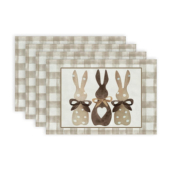 Mata, podkładka WIELKANOCNA pod talerz wzór króliczki