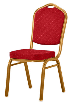 Krzesło bankietowe, czerwony kolor
