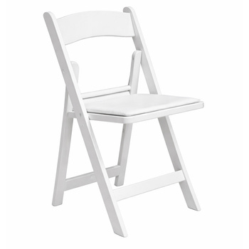 KRZESŁO CATERINGOWE SKŁADANE OGRODOWE GRUBE BIAŁE