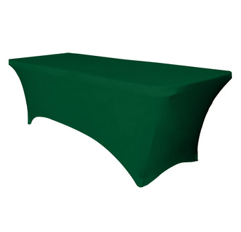 POKROWIEC na stół bankietowy cateringowy 180x76 cm butelkowa zieleń