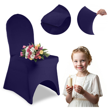 POKROWIEC na krzesło elastyczny GRANAT NIEBIESKI standard