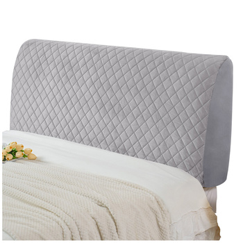 Pokrowiec na zagłówek łóżka, jasny szary, 180x50 cm