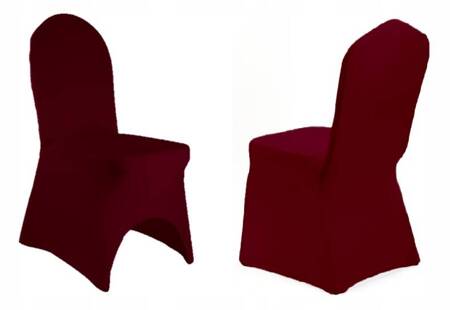 POKROWIEC na krzesło elastyczny CZERWONY CIEMNY premium